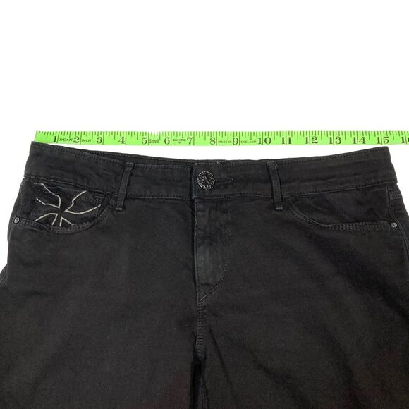 Habitual Black Jeans, Size 28, Skinny Straight Leg, Stretchy Soft Brushed Cotton - Picture 7 of 12